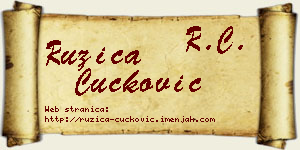 Ružica Čučković vizit kartica